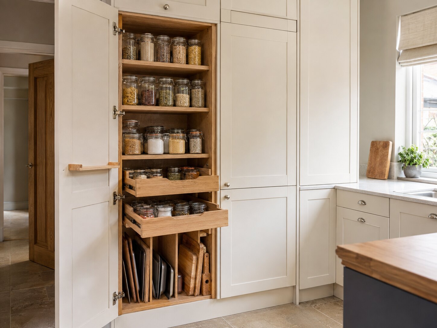 Tall fitted pantry storage inspiration